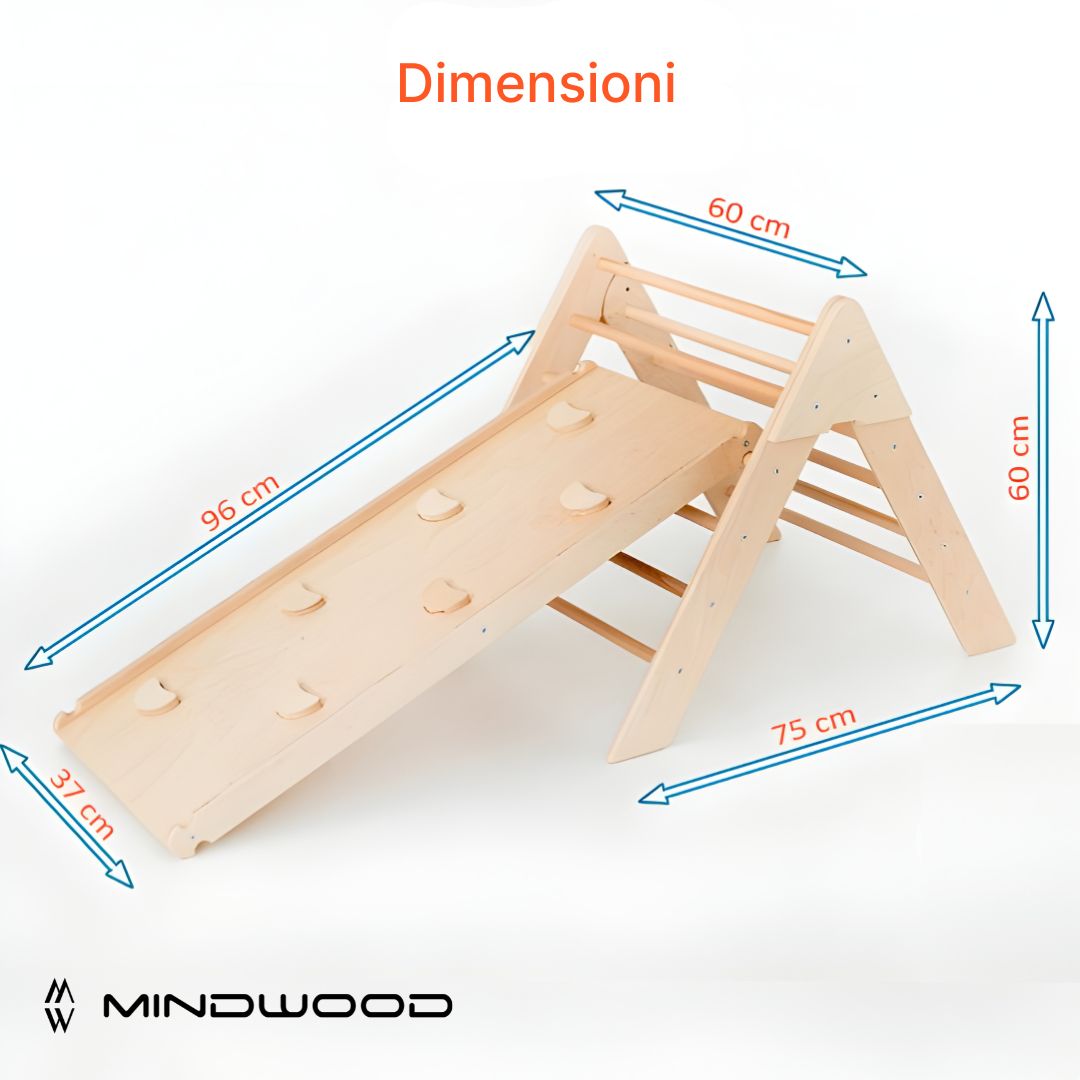 Triangolo di Pikler con Rampa 1/3 Anni