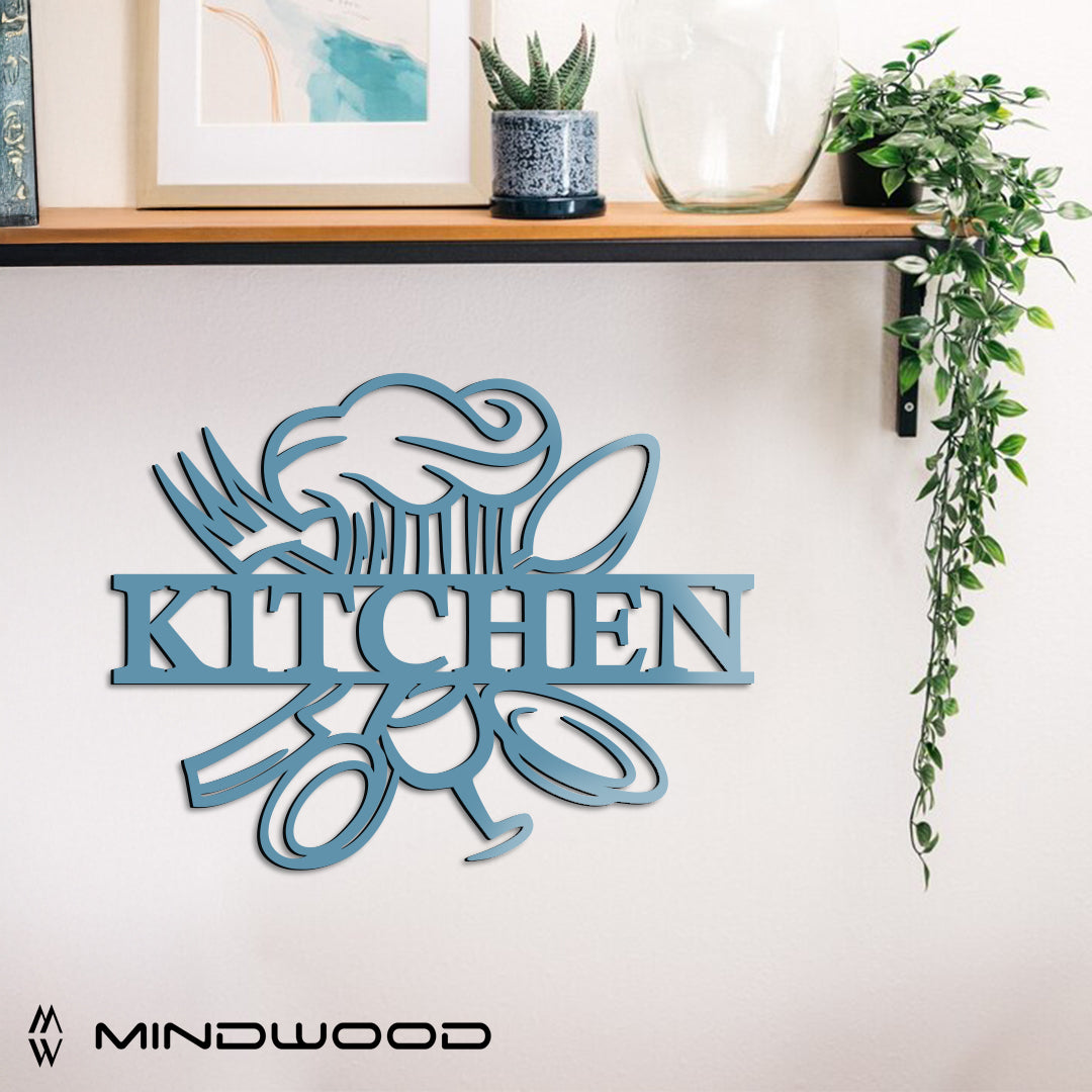 Scritta in Legno Kitchen