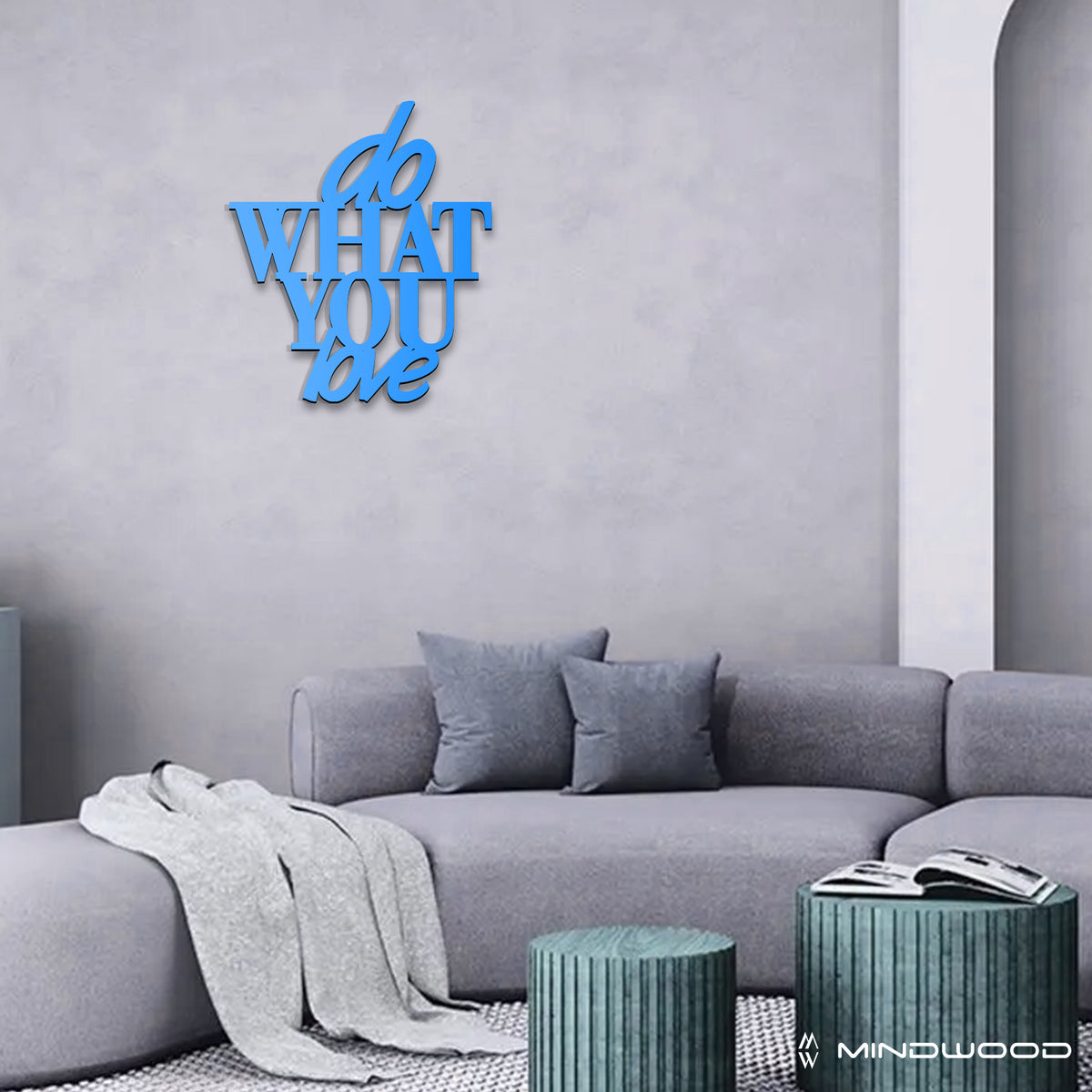 Scritta in Legno Do What You Love