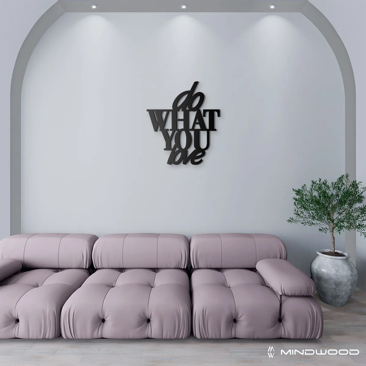 Scritta in Legno Do What You Love