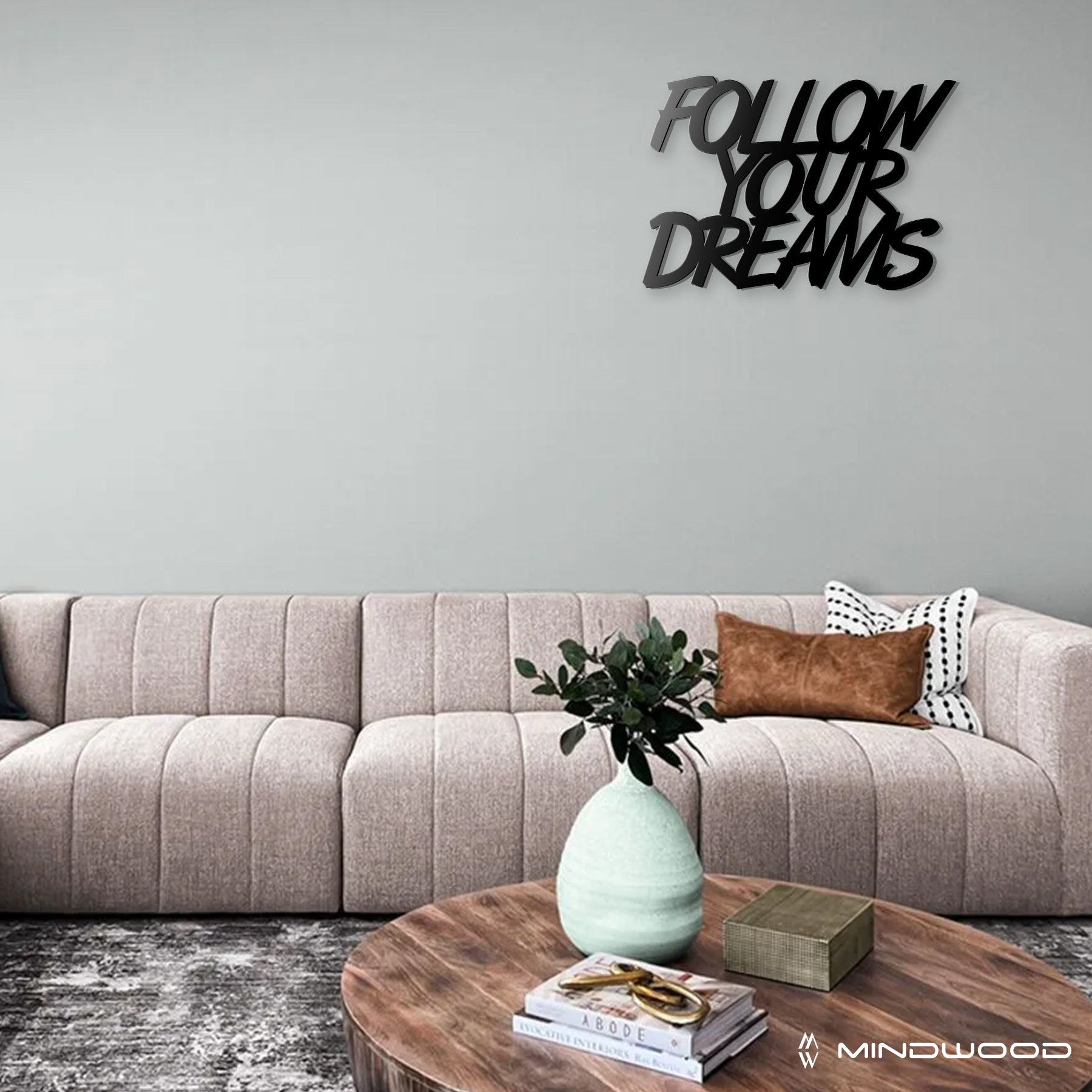 Scritta in Legno Follow Your Dreams