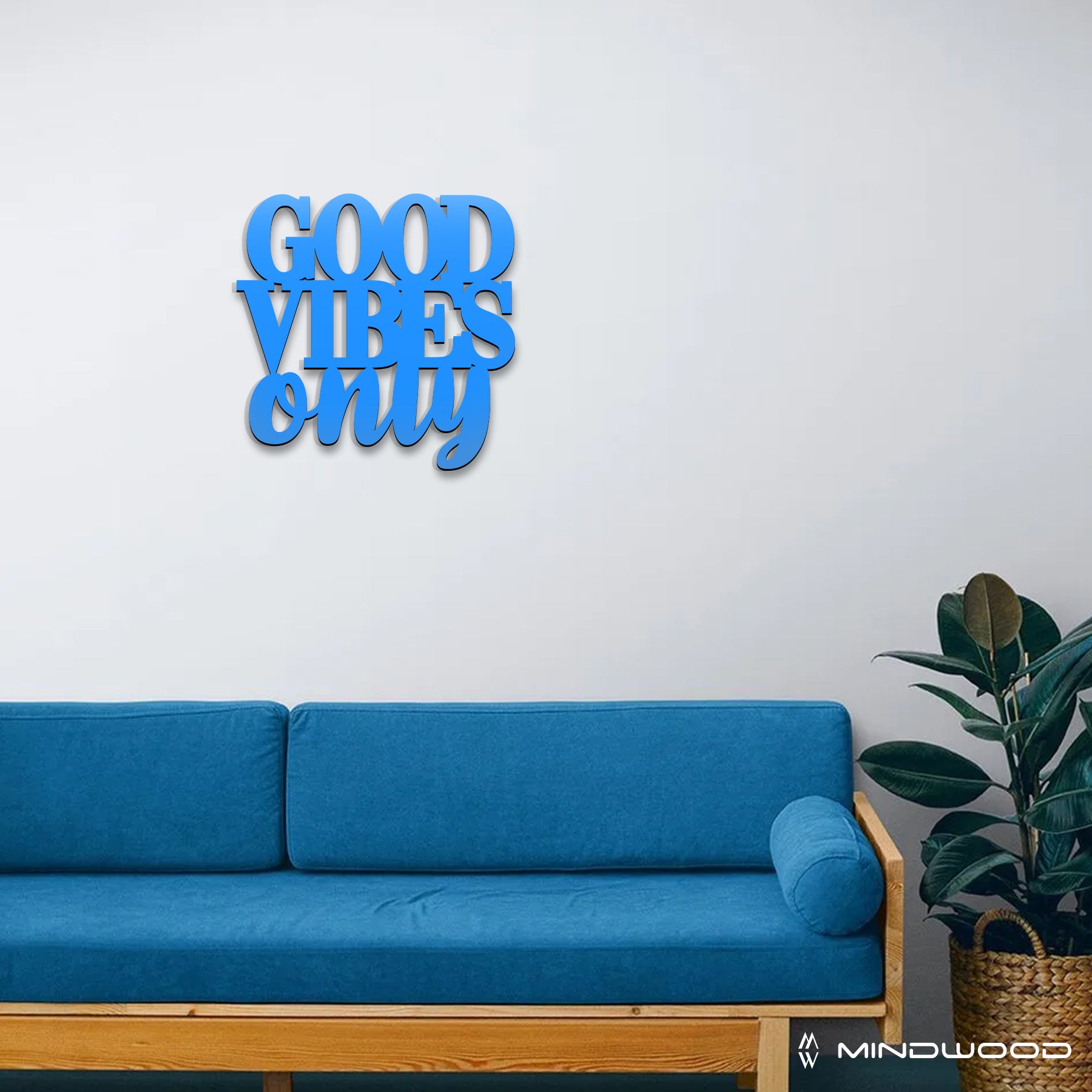 Scritta in Legno Good Vibes Only