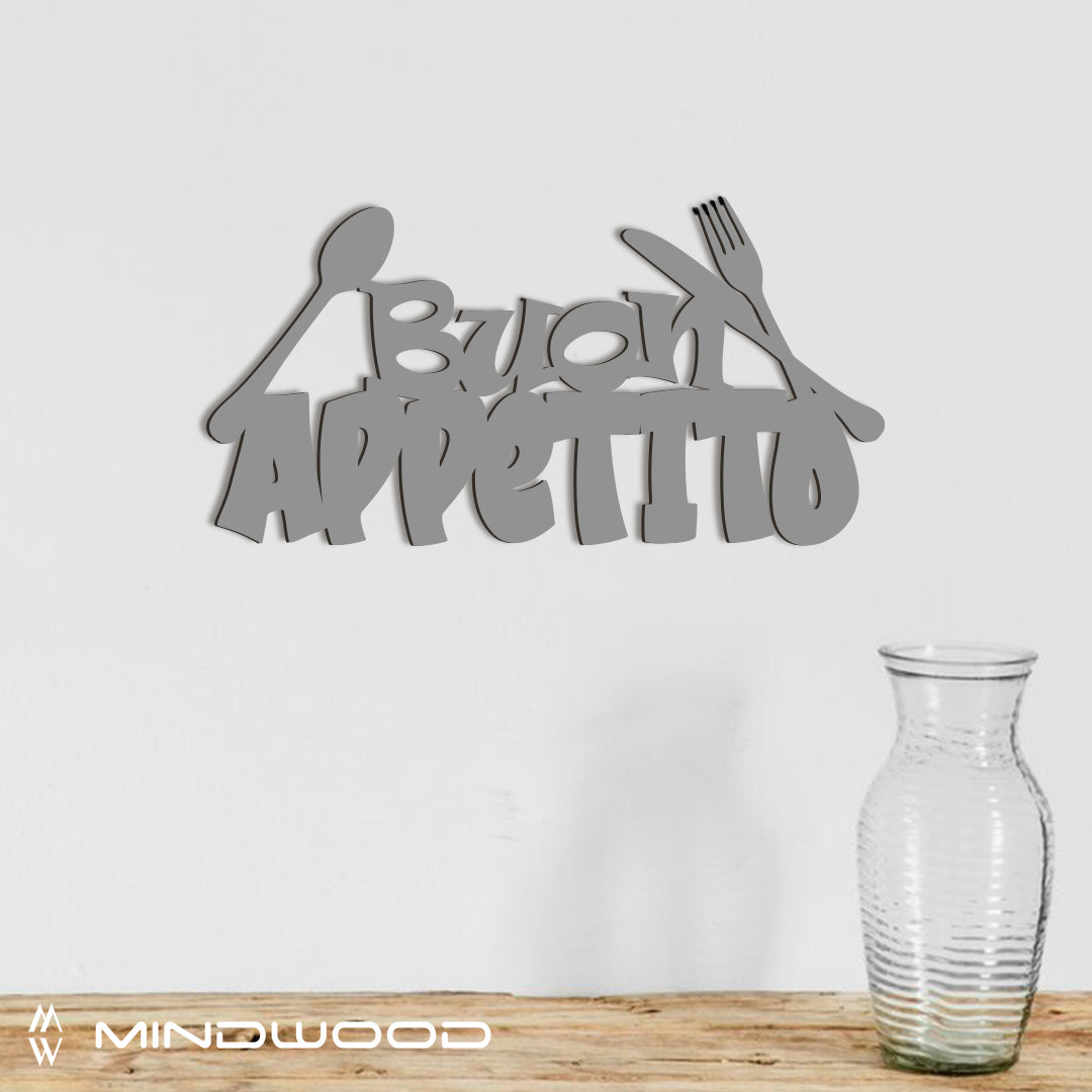 Scritta in Legno Buon Appetito