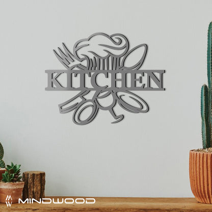 Scritta in Legno Kitchen