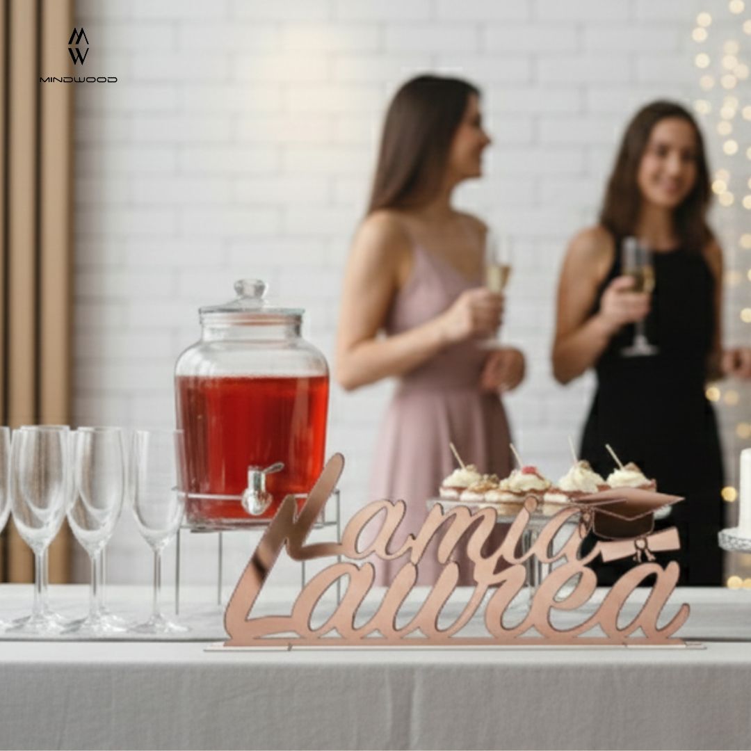 Scritta d'appoggio in Plex La mia Laurea