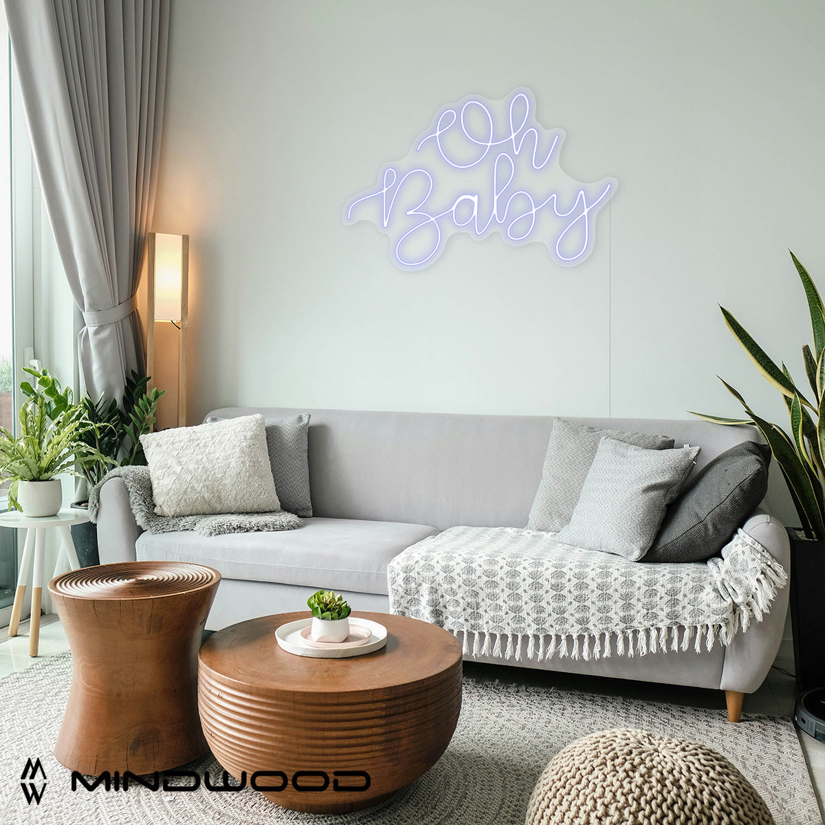 Benutzerdefiniertes LED-Schild - Oh Baby