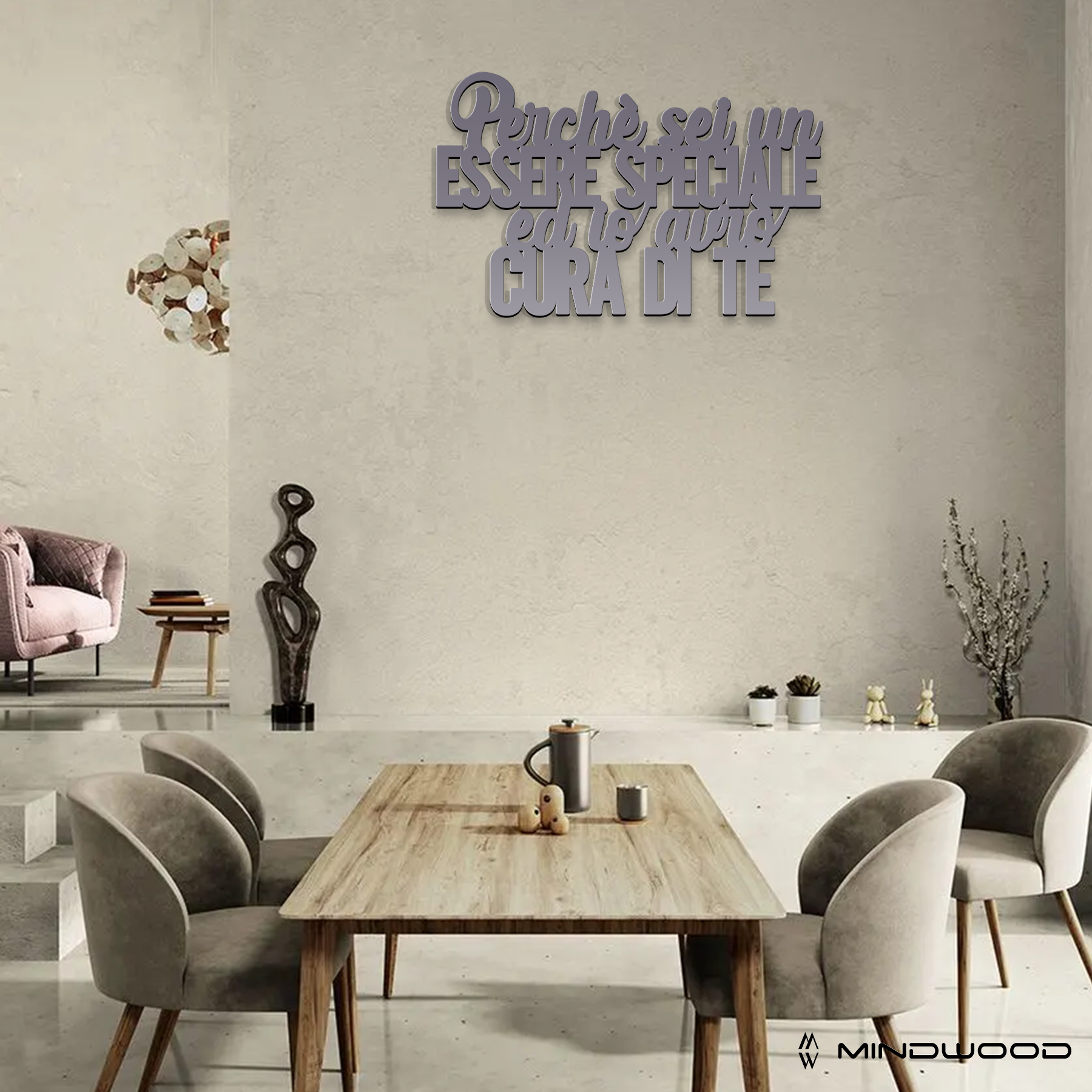 Scritta in Legno Perché sei un essere speciale