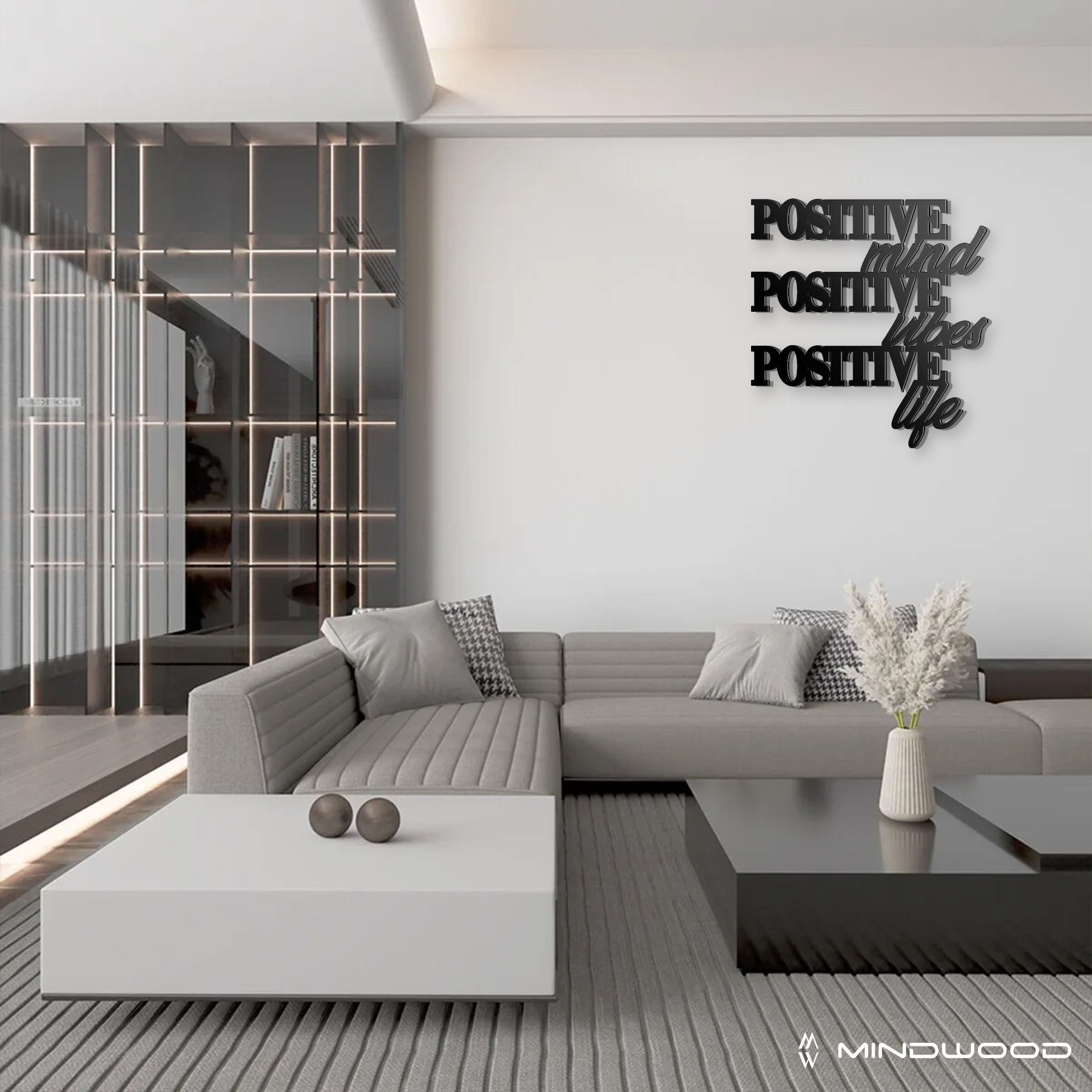 Scritta in Legno Positive