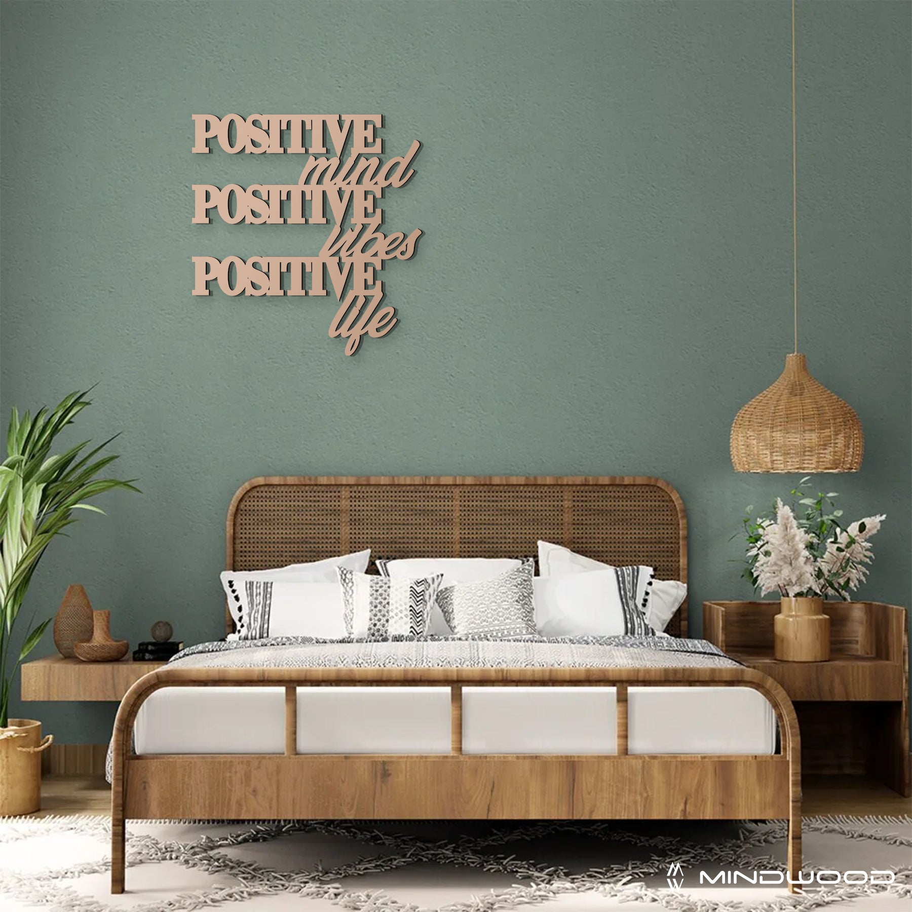 Scritta in Legno Positive