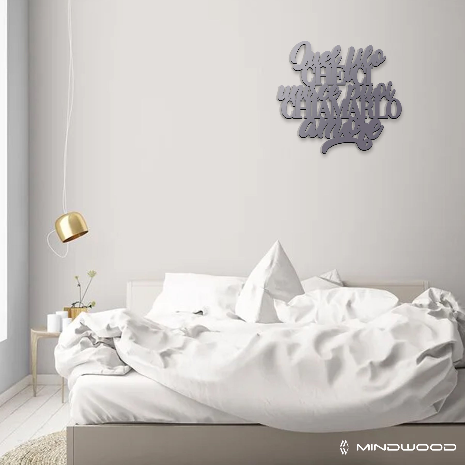 Scritta in Legno Quel Filo che ci Unisce