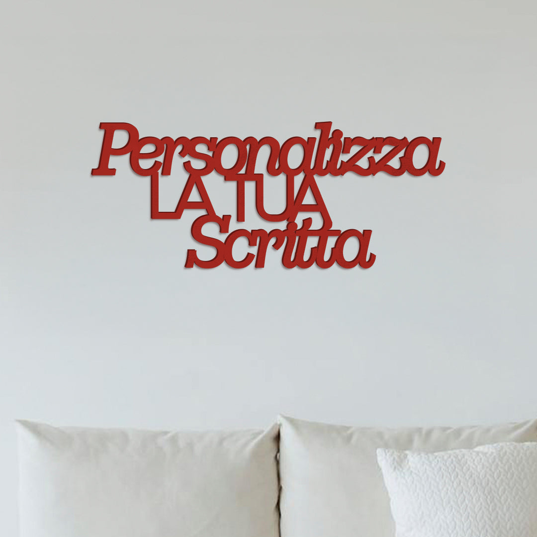 Scritta in Legno da Parete Personalizzata