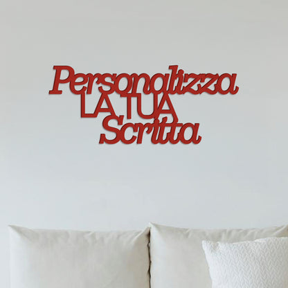 Scritta in Legno da Parete Personalizzata