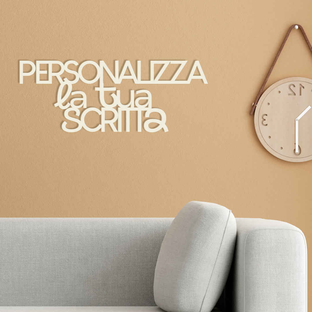 Scritta in Legno da Parete Personalizzata