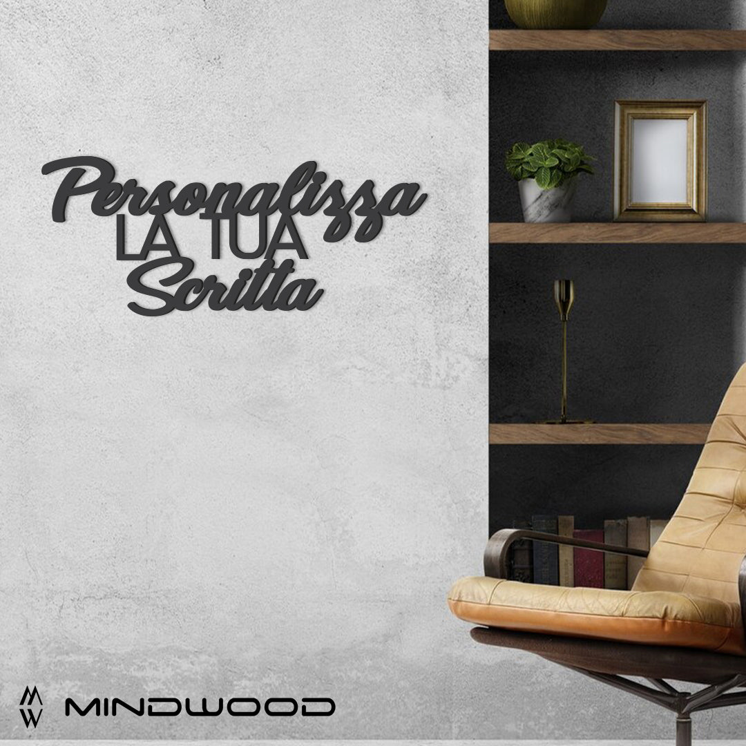 Scritta in Legno da Parete Personalizzata