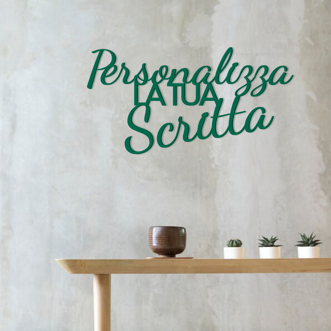 Scritta in Legno da Parete Personalizzata