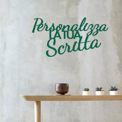 Scritta in Legno da Parete Personalizzata