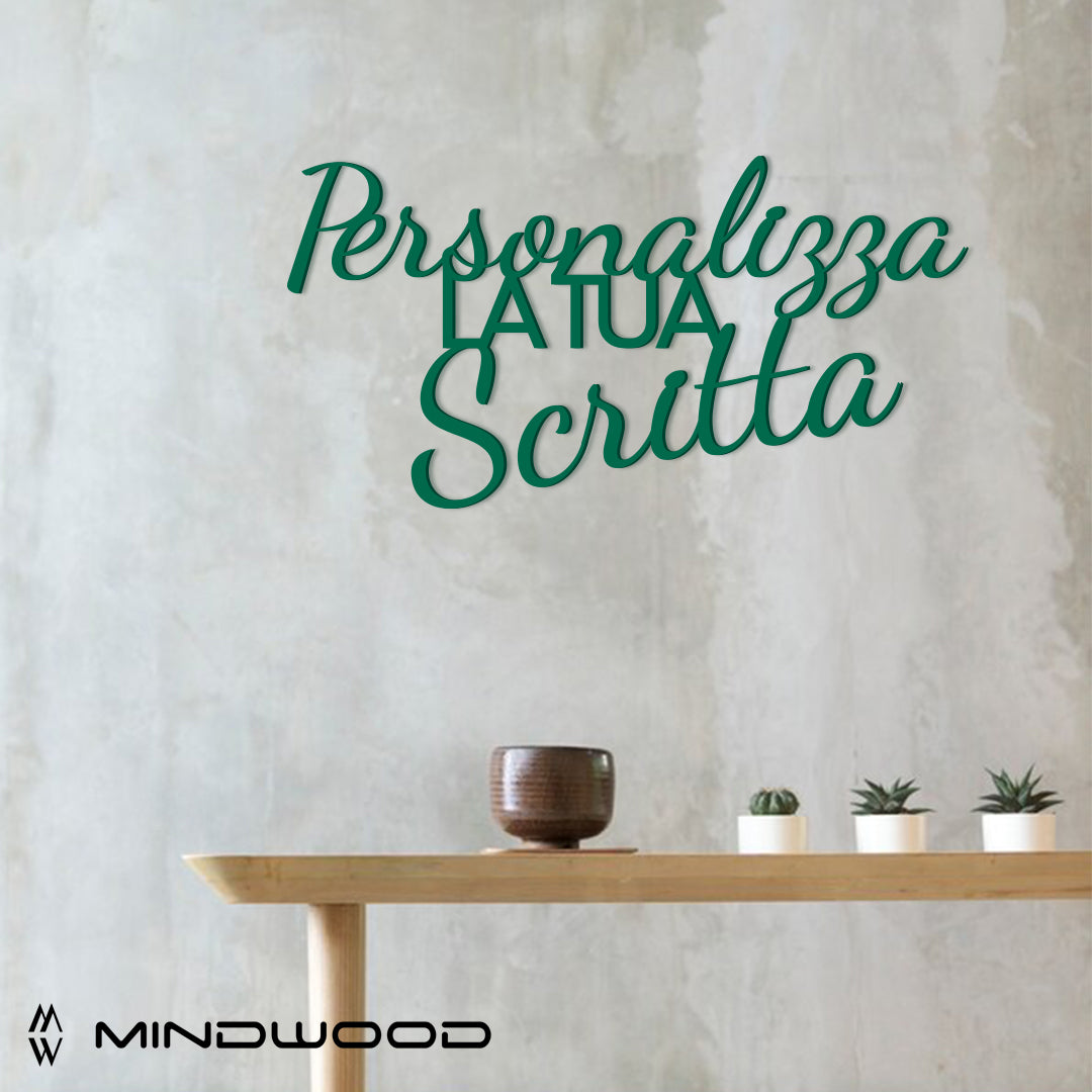 Scritta in Legno da Parete Personalizzata