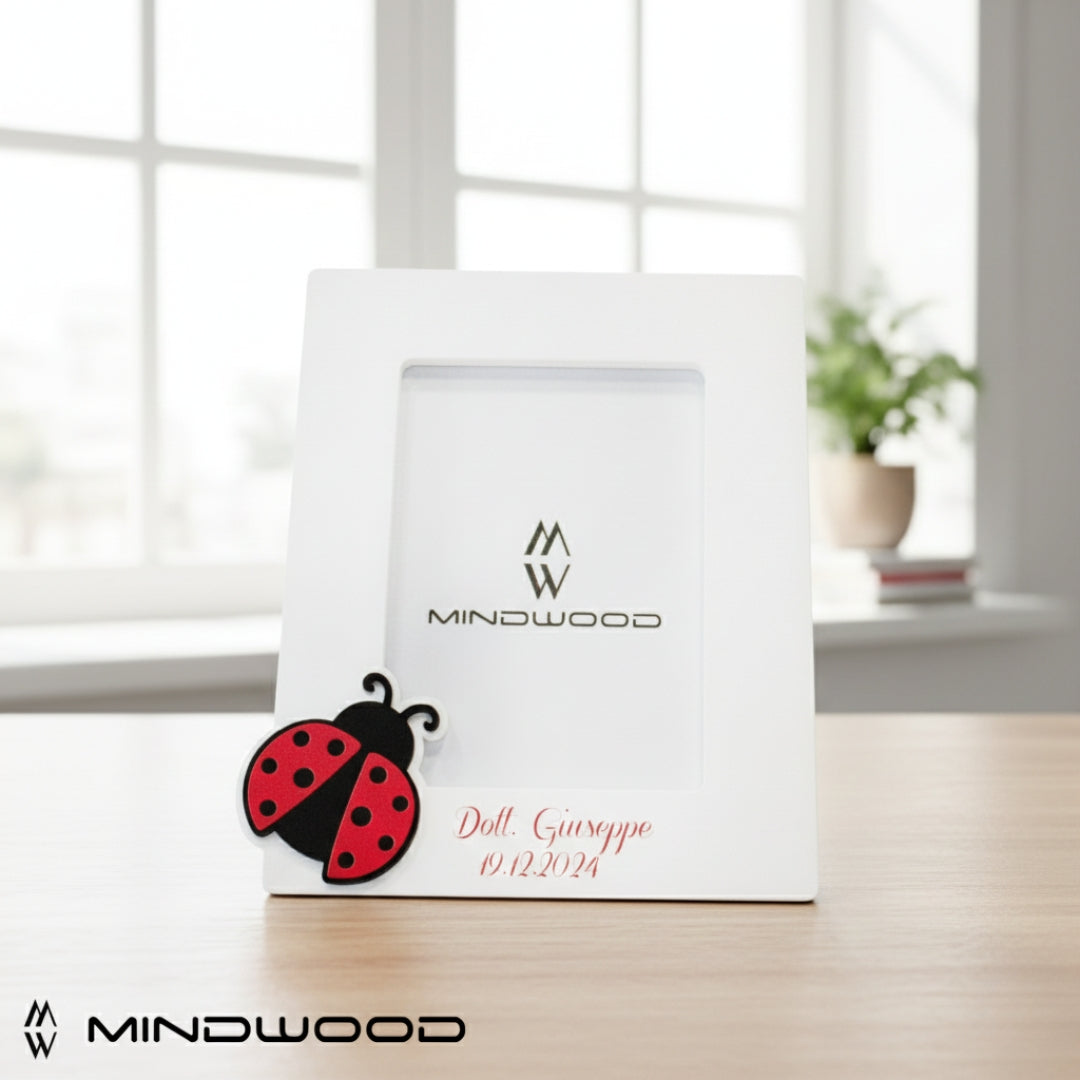 Portafoto Coccinella con incisione per Laureati