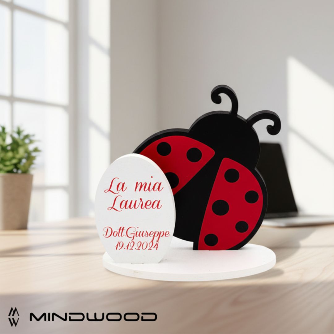 Decor Laurea portacarte Coccinella personalizzabile