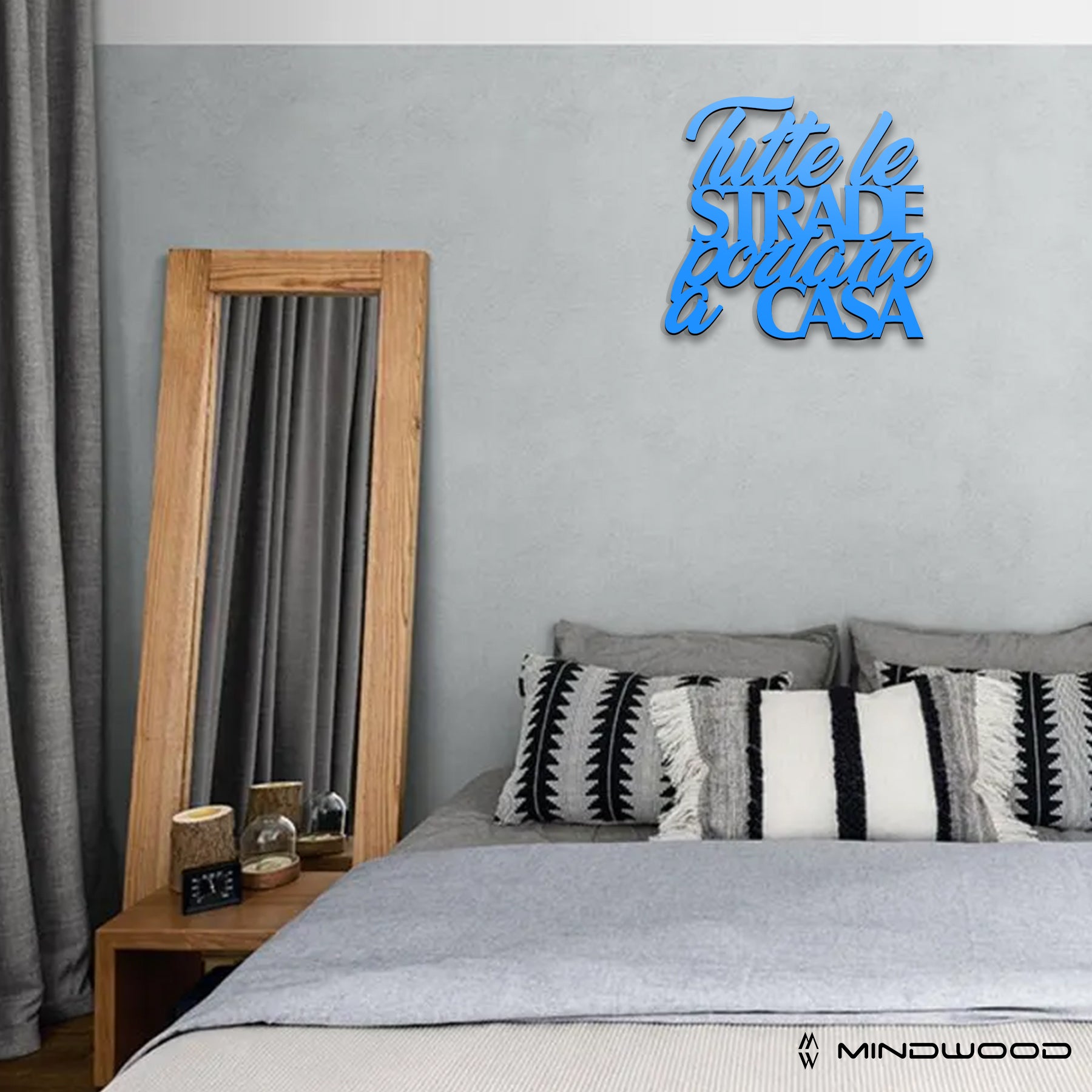 Scritta in Legno Tutte le strade portano a casa