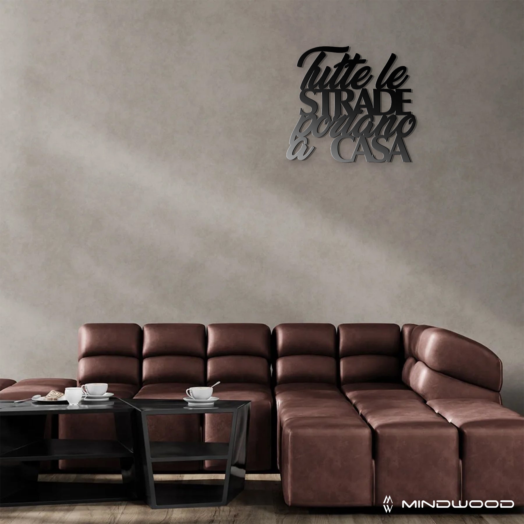 Scritta in Legno Tutte le strade portano a casa