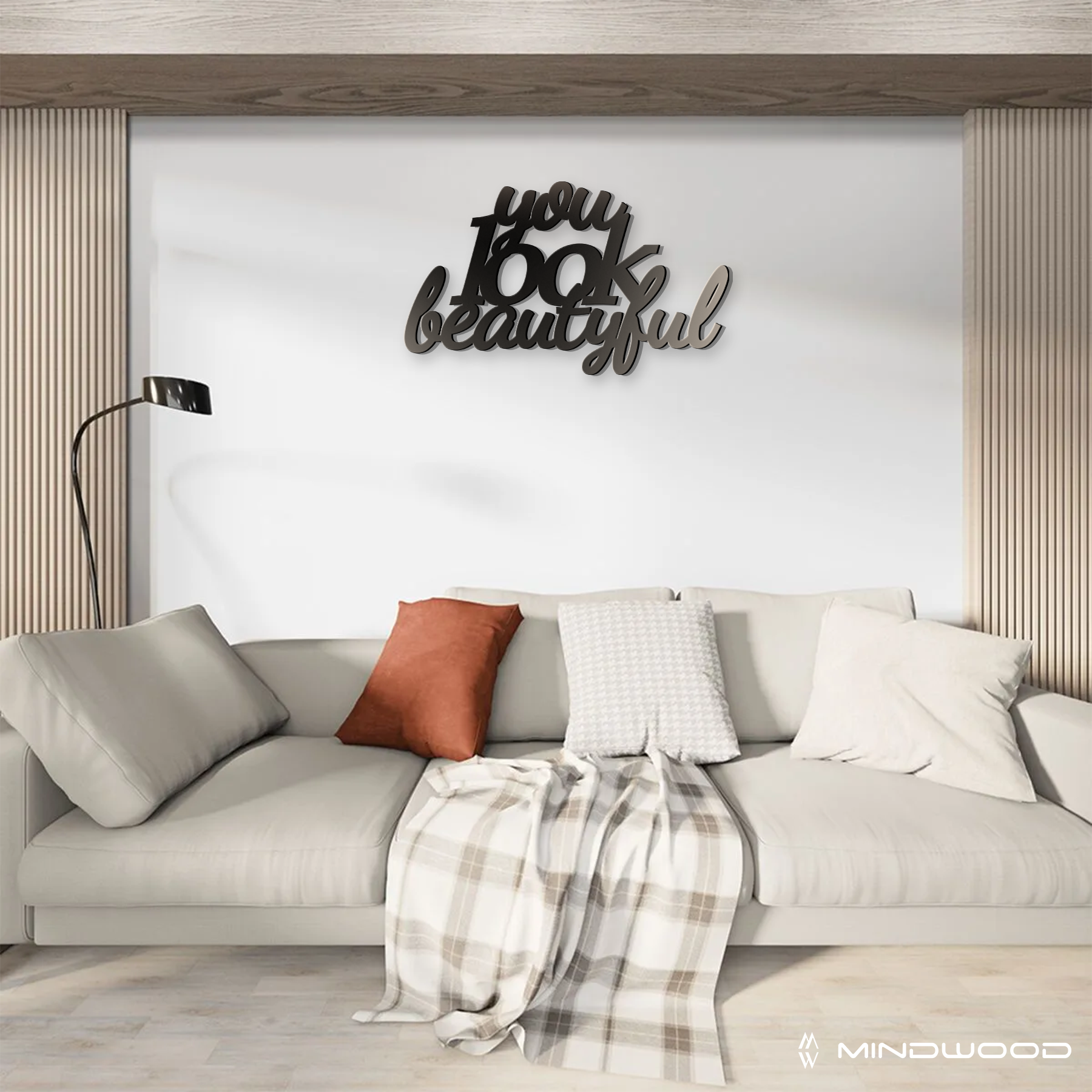 Scritta in Legno You look beautiful