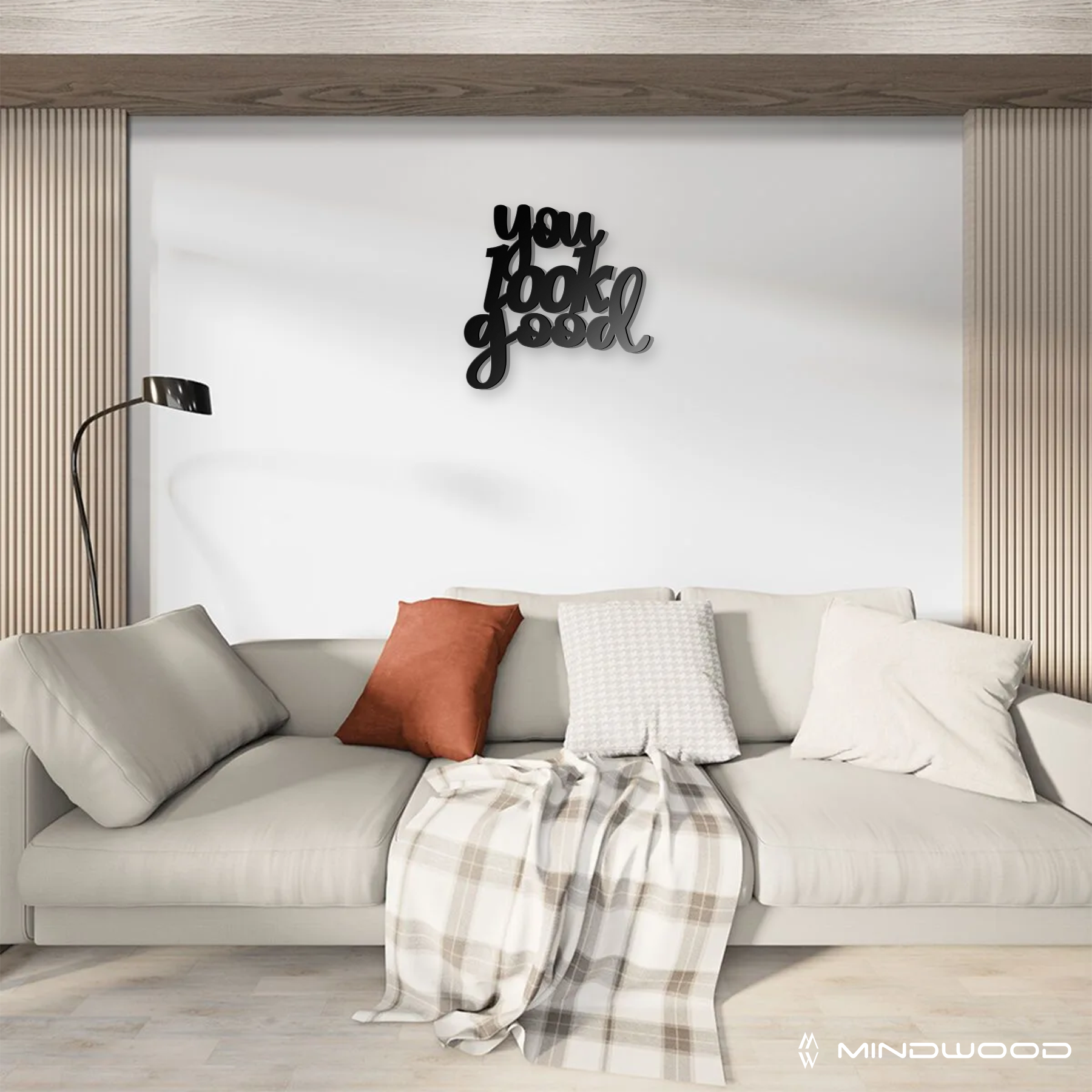 Scritta in Legno You look good